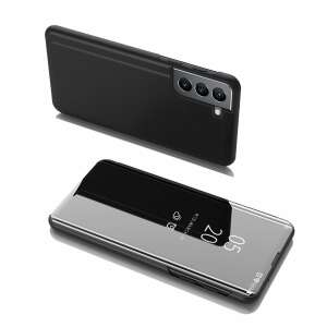 Black Clear View Flip Case for Samsung Galaxy S22 Plus - Phone Case