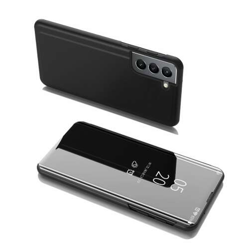 Black Clear View Flip Case for Samsung Galaxy S22 Plus