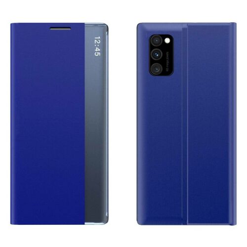 Blue POCO M4 Pro 5G flip case front and back view