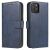 POCO M4 Pro 5G blue leather flip case, front and back view