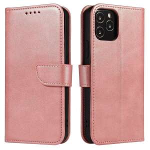 POCO M4 Pro 5G pink leather case with magnetic closure and stand function - Phone Case
