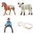 Schleich Farm World Cowgirl, Horse, Calf, and Lasso Playset