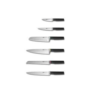 Joseph Joseph LockBlock késkészlet, 6 kés, fekete, önzáró, gyerekbiztos, biztonságos tárolás, konyhai kések, séfkés, kenyérkés, hámozókés, univerzális kés, santoku kés - Konyhakés