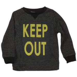 Fiú Pulóver - Keep Out Felirat - Szürke 32004890 - Knot So Bad
