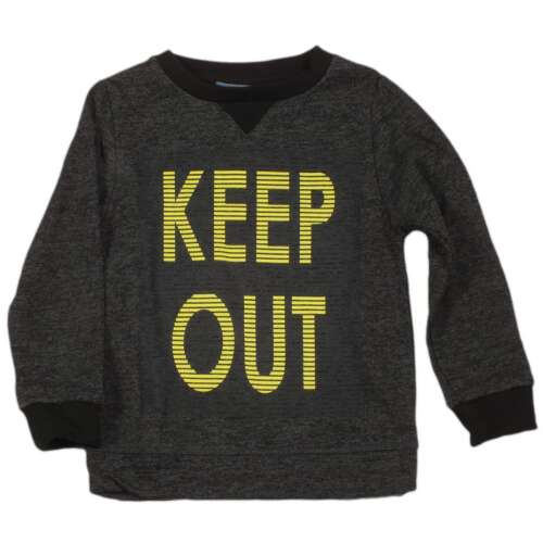 Fiú Pulóver - Keep Out Felirat - Szürke 32004890