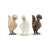 Schleich Silkie Chicken Friends Figure Set, 3 pack, realistic farm animal figurines for kids
