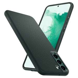 Spigen Liquid Air Samsung Galaxy S22 Plus 5G telefontok, fekete, 3/4 nézet - Spigen