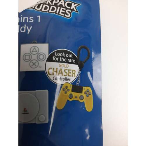 PlayStation Backpack Buddies sac orb cu breloc controler auriu.