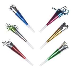 6 pack of party blowers, assorted colors, new year's eve party supplies - Party Decoration