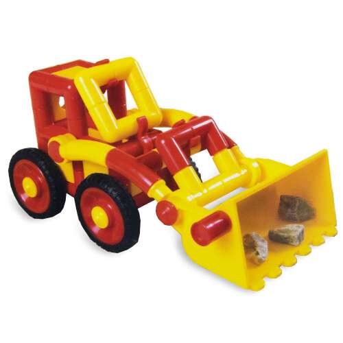 Set de construcție Java 9 de la Peppino, 105 piese, construiește un încărcător, un excavator, o macara, un camion sau orice îți poți imagina