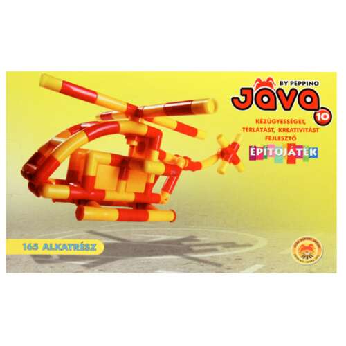 Jáva by Peppino 10 Műanyag helikopter építőjáték készlet