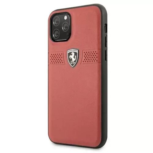 Ferrari Off Track Leather iPhone 11 Pro Case with Logo
