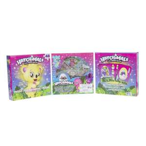 Hatchimals Collectibles 3 az 1-ben társasjáték szett, tartalmaz egy 48 darabos kirakót, egy 'Ki nevet a végén' játékot 2-4 játékos részére és egy jumbo francia kártya csomagot - Spin Master