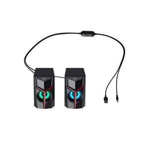 Havit SK206 2.0 RGB világítással ellátott gaming hangszórók, fekete - Havit