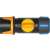 Fiskars 13-15 mm (1/2-5/8") Comfort Hose Connector, black with orange and blue accents, top view