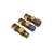 Fiskars Comfort Hose Connectors, black with orange and blue accents, 3 different colors