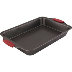 Lamart LT3112 baking pan with red handles, rectangular non-stick baking sheet - Cookware & bakeware
