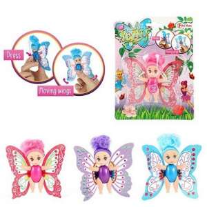 Butterfly Fairy tündér baba mozgó szárnyakkal – 8 cm 32006234 Baba - Lány