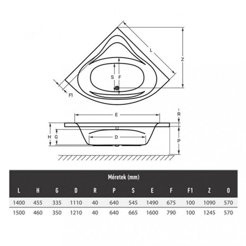 Bled 150 sarokkád lábbal 129798743
