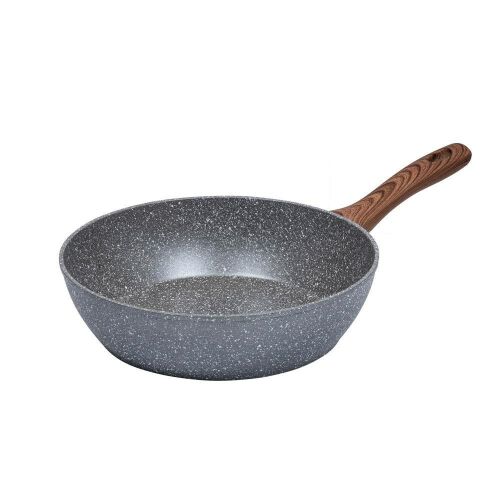 Resto Aquila 93054 28cm Frying Pan with Marble Coating and Wooden Handle