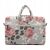Canvaslife Floral Laptop Bag 15-16 inch, grey floral pattern