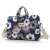 Canvaslife 15-16 inch laptop bag with floral pattern, front view with shoulder strap