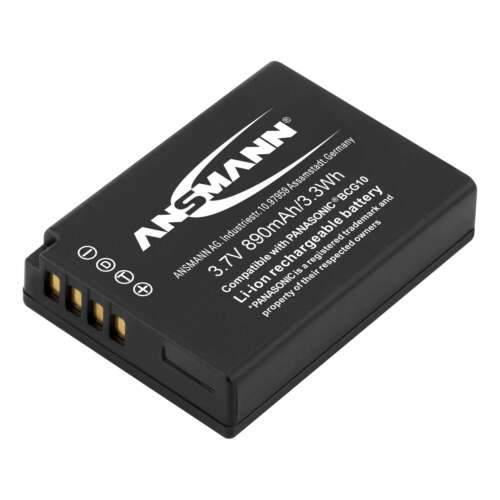 Ansmann A-Pan (DMW-BCG10) 890mAh Li-ion újratölthető akkumulátor Panasonic fényképezőgépekhez