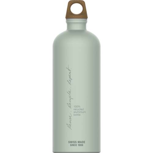 SIGG Traveller MyPlanet Repeat Plain 1000ml kulacs, zöld, 100% újrahasznosított alumínium, svájci gyártás