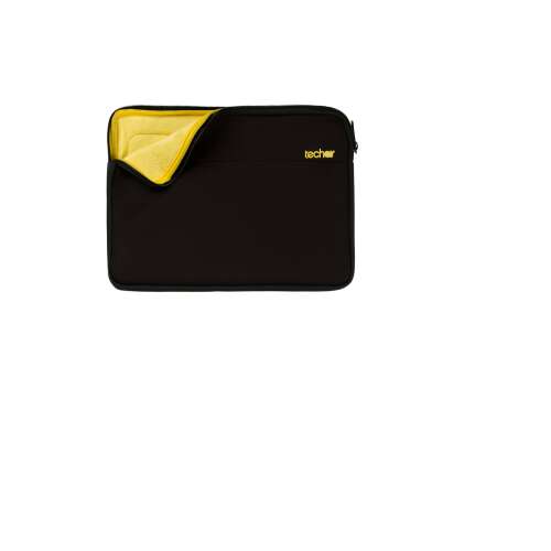 Tech Air Classic Essential 14-15.6 Zoll Laptop-Hülle in Schwarz mit gelber Innenausstattung