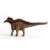 Schleich Amargasaurus dinosaur figure, realistic model, brown and red, standing on four legs, side view