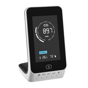 TFA 31.5010.02 Szén-dioxid monitor, CO2 érzékelő hőmérséklet és páratartalom kijelzővel, beltéri levegőminőség-monitor - TFA