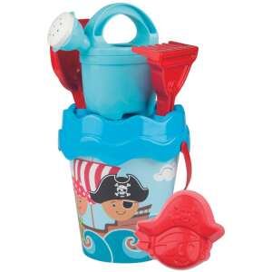 Simba Pirate Sand Bucket Set with Watering Can, Shovel, Rake and Mold - Pool and Beach Toy