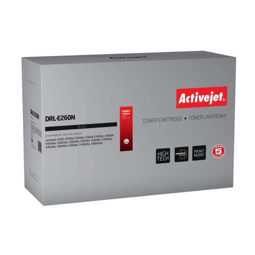 ActiveJet DRL-E260N Czarny Toner do drukarek Lexmark E260, E260d, E260dn, E360d, E360dn, E460dn, E460dw, E462dtn, X463de, X464de, X466de, X466dte, X466dwe