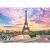 Completed Trefl Prime Eiffel Tower 1000 piece puzzle