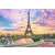 Eiffel Tower Paris sunset puzzle image