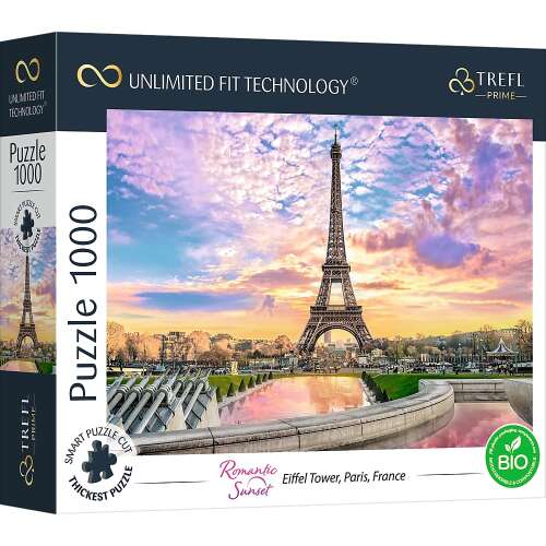 Trefl Prime UFT 1000 Teile Puzzle Eiffelturm Paris Sonnenuntergang
