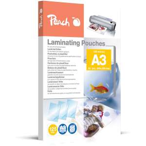 Peach A3 125 Mikron Laminierhüllen, 25 Stück pro Packung - Peach