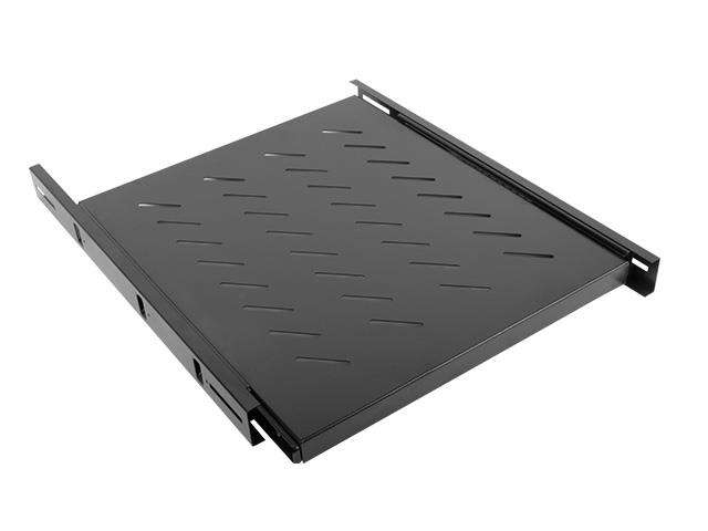 Lanberg AK-1007-B 19" Kihúzható polc rack szekrényhez 1U - Fekete