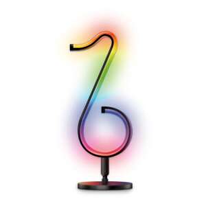 Lampă decorativă ActiveJet Melody RGB, neagră, cu design de notă muzicală, cu lumini LED care schimbă culoarea - Lămpi decorative