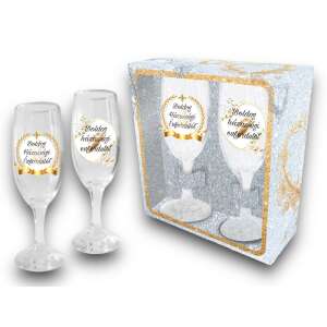 Pezsgőspohár szett "Boldog házas"190ml