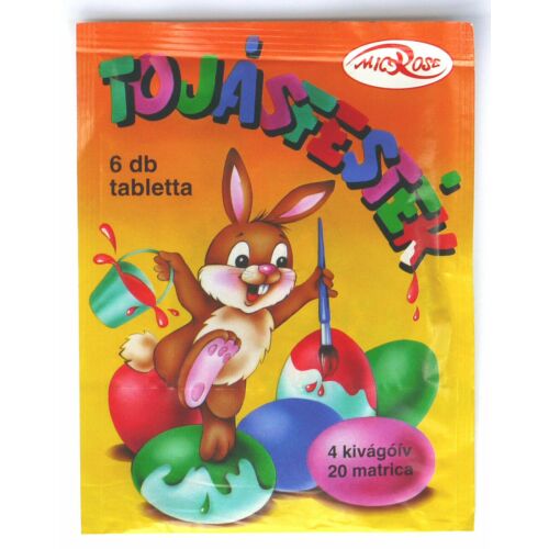 MicroRose Tojásfesték - 6 db Tabletta 168193327 - Húsvéti dekoráció
