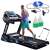 G-Runner 550 Classic foldable electric treadmill with incline, person using the treadmill