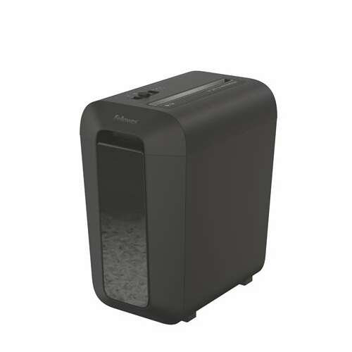 Шредер за документи Fellowes Powershred LX65 с напречно рязане, 9 листа, черен
