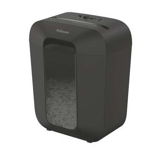 Distrugător de documente Fellowes Powershred LX45, negru, capacitate 8 coli, tăiere în fâșii