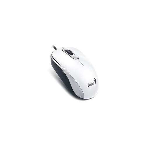 GENIUS Maus, kabelgebunden, optisch, Standardgröße, USB, GENIUS "DX-120", weiß
