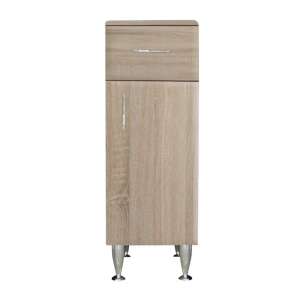 Bianca Plus 30 Badezimmer-Schrank mit einer Tür und einer Schublade in Sonoma-Eiche - Badezimmermöbel