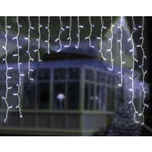 LED függöny fények, hideg fehér, 220 LED, 2x2m, IP44, kül- és beltéri használatra, ablakon lógva - Nonbrand Fényfüzér