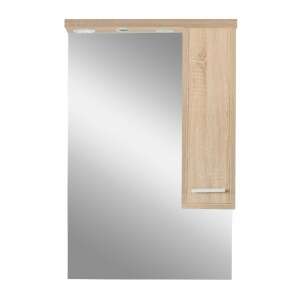 Dulap de baie cu oglindă Nerva 65 cm, stejar Sonoma - Leziter Dulap de baie