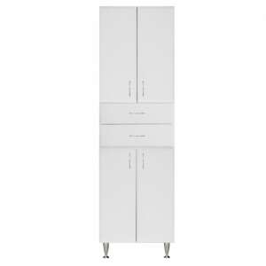 Dulap înalt Bianca Plus 60 cu 4 uși, 2 sertare, alb lucios 70931892 - Mobiliere