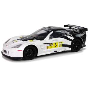 LeanToys 1:18 Mierka Corvette C6.R R/C Pretekárske auto - Biele a čierne - Nonbrand Vozidlo na diaľkové ovládanie